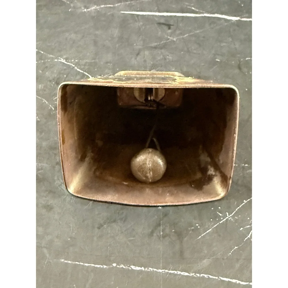 Vintage VFW Veterans of Foreign Wars Metal Cowbell Bell 3in X 2in